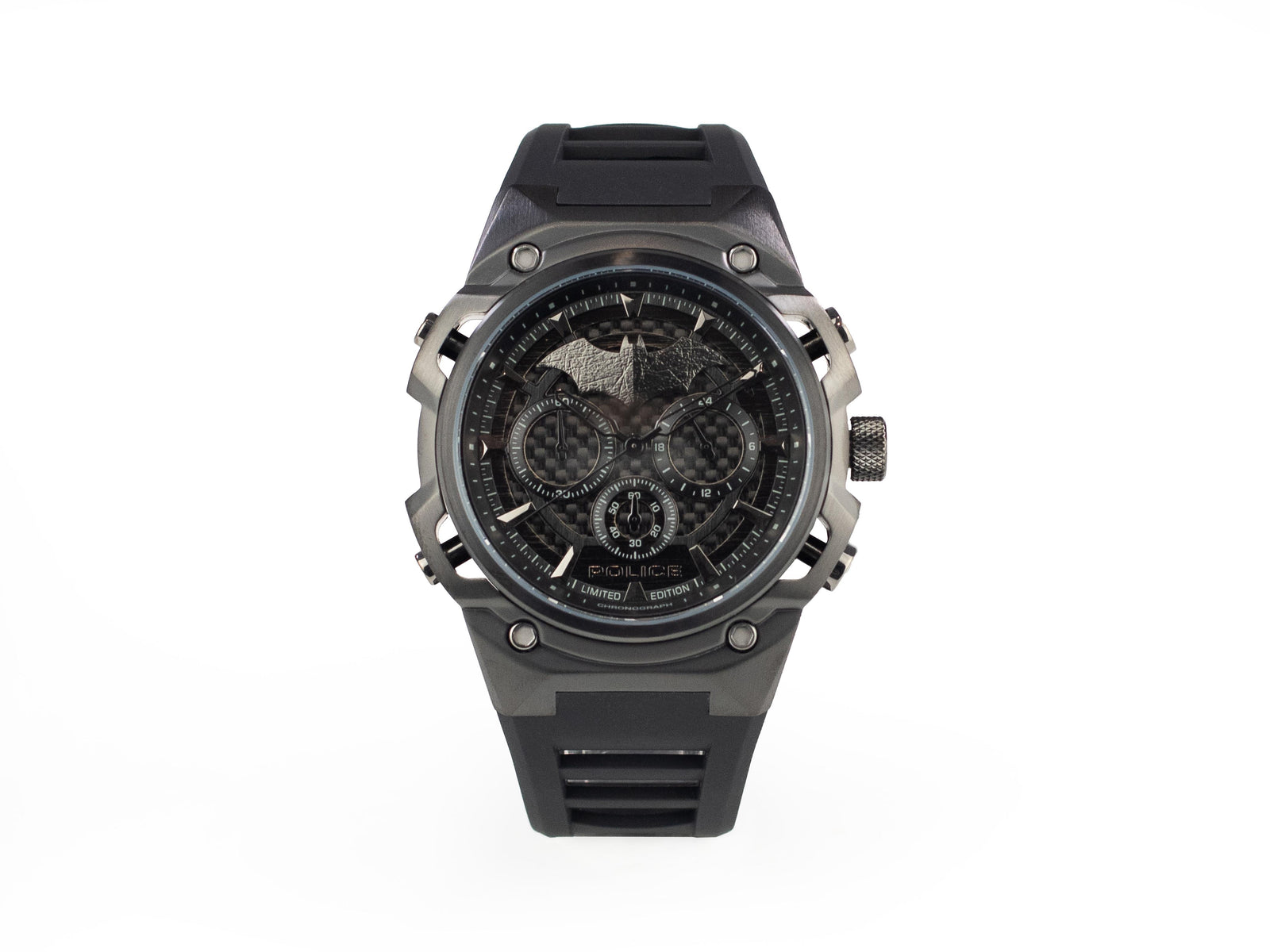 Set Reloj Police Crusader y Pulsera Batarang, Edición Limitada, PEWGQ0089901-SET