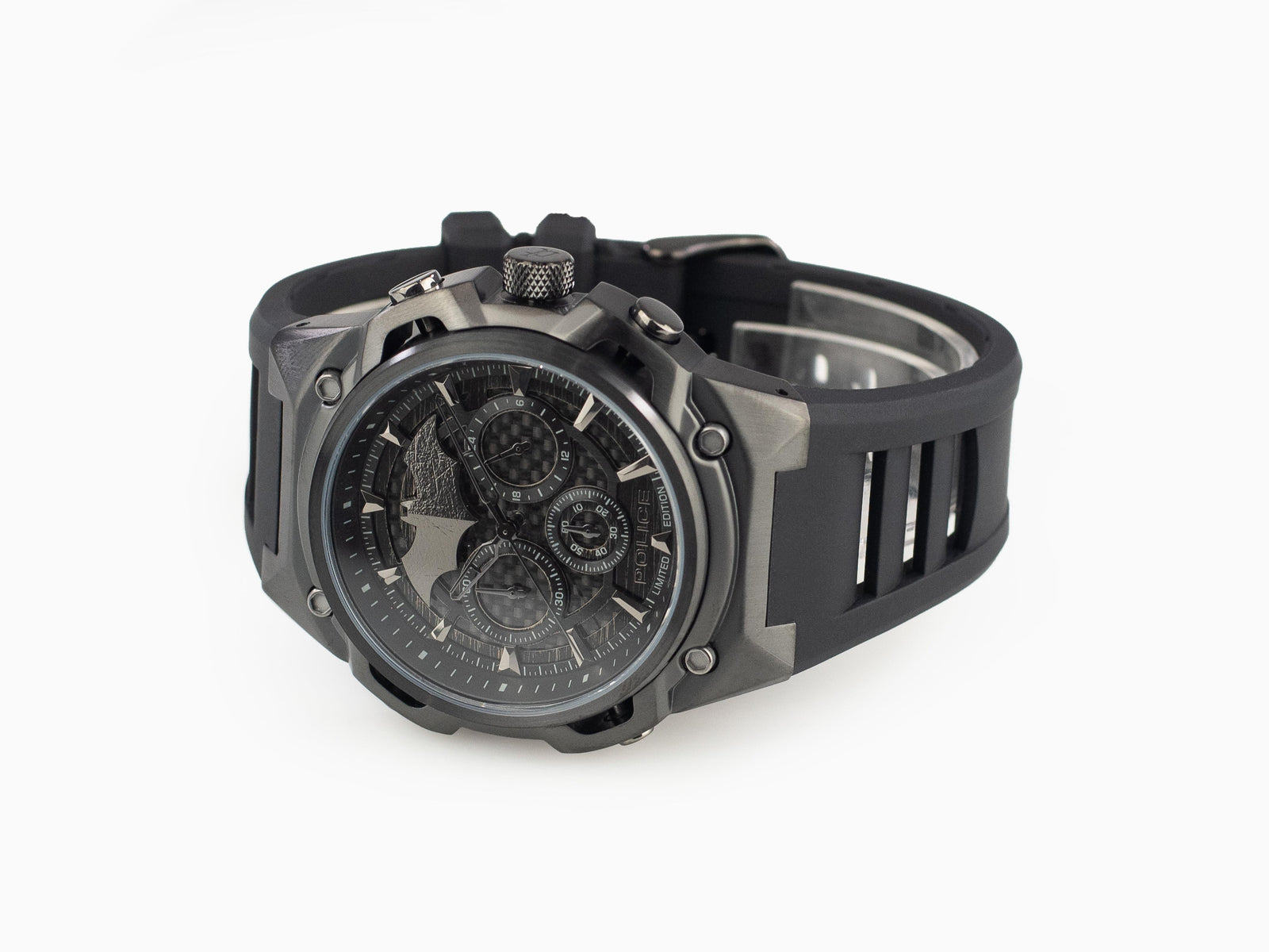 Set Reloj Police Crusader y Pulsera Batarang, Edición Limitada, PEWGQ0089901-SET
