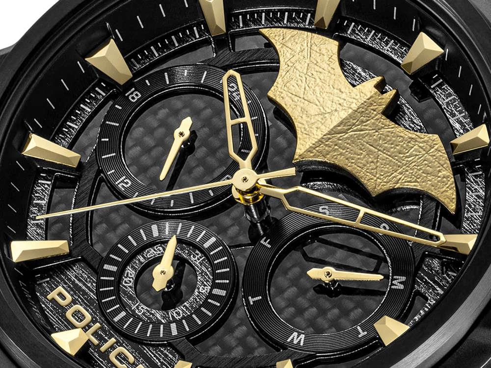 Set Reloj Police Crusader y Pulsera Batarang, Edición Limitada, PEWGQ0089902-SET