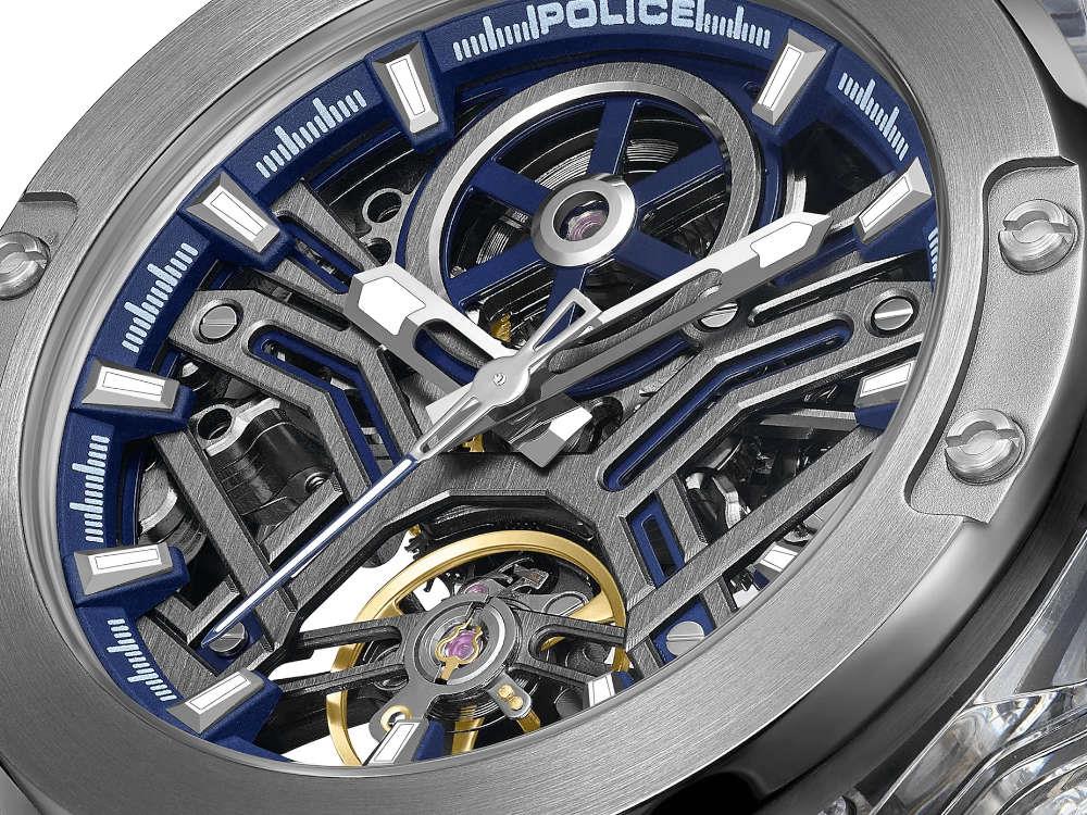 Reloj Automático Police Cyclone, 43 mm, Azul, PEWGR0082204