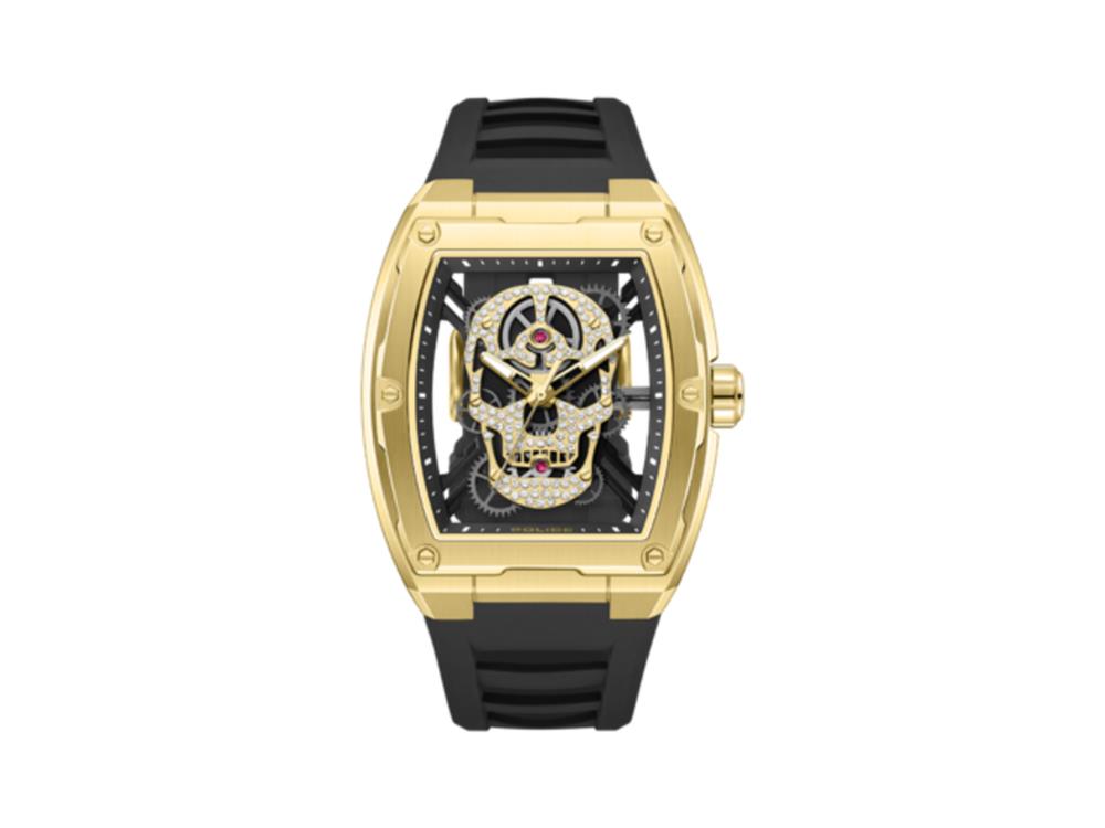 Reloj de Cuarzo Police Cranium, 42 mm, Negro, PEWJM0081303