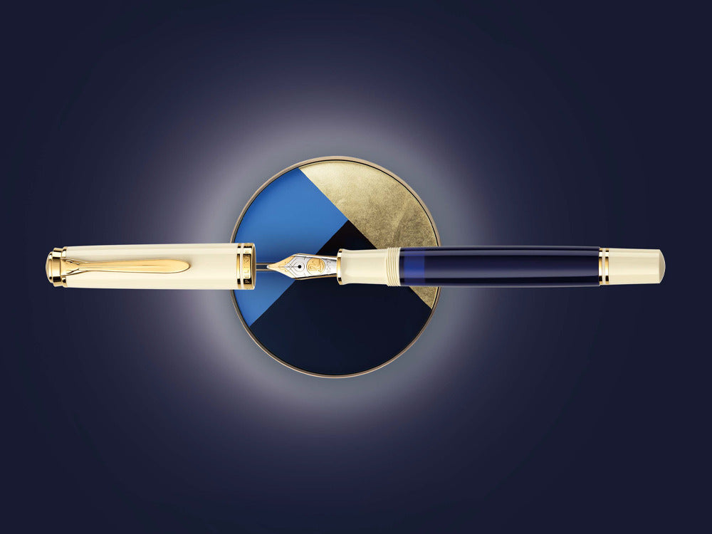 Estilográfica Pelikan Souverän® 800 Cream Blue, Edición Especial, 827270