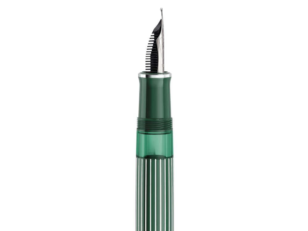 Pluma Estilográfica Pelikan M815 Metal Striped Green, 829090