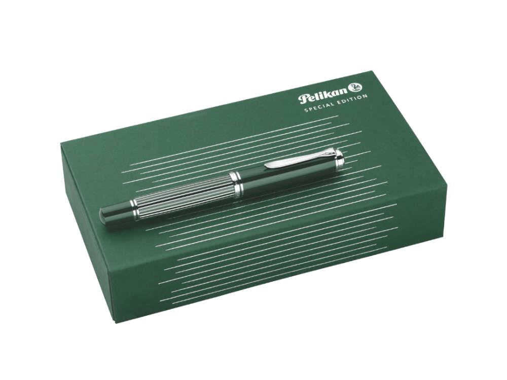 Pluma Estilográfica Pelikan M815 Metal Striped Green, 829090