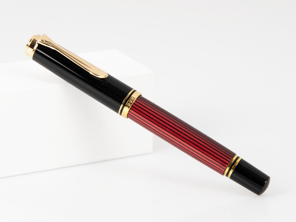 Bolígrafo Roller Pelikan Souverän R 400, Negro/Rojo, 905521