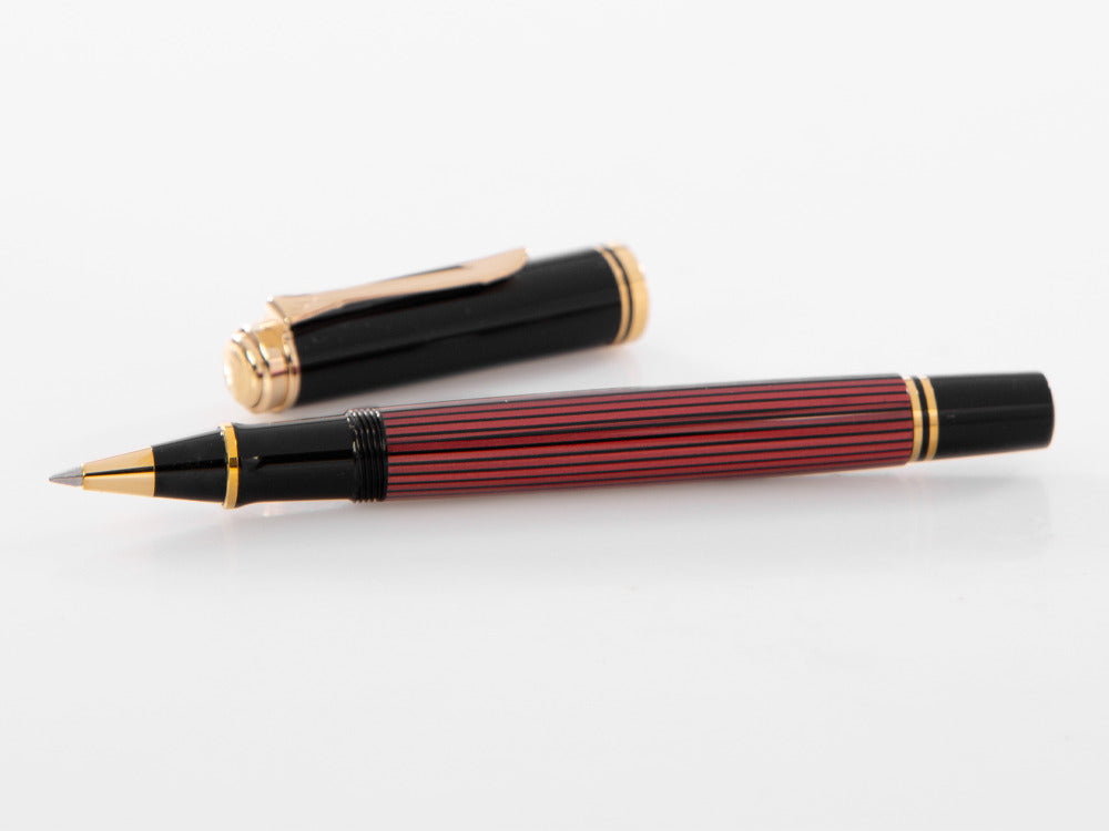 Bolígrafo Roller Pelikan Souverän R 400, Negro/Rojo, 905521