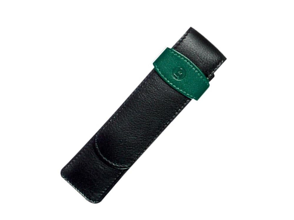 Estuche 2 Piezas de Pelikan, Piel, Negro-Verde, Blando, Pasador, 923722