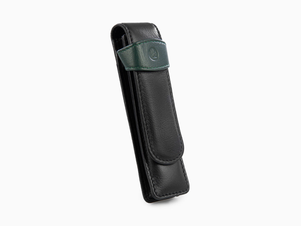 Estuche 2 Piezas de Pelikan, Piel, Negro-Verde, Blando, Pasador, 923722