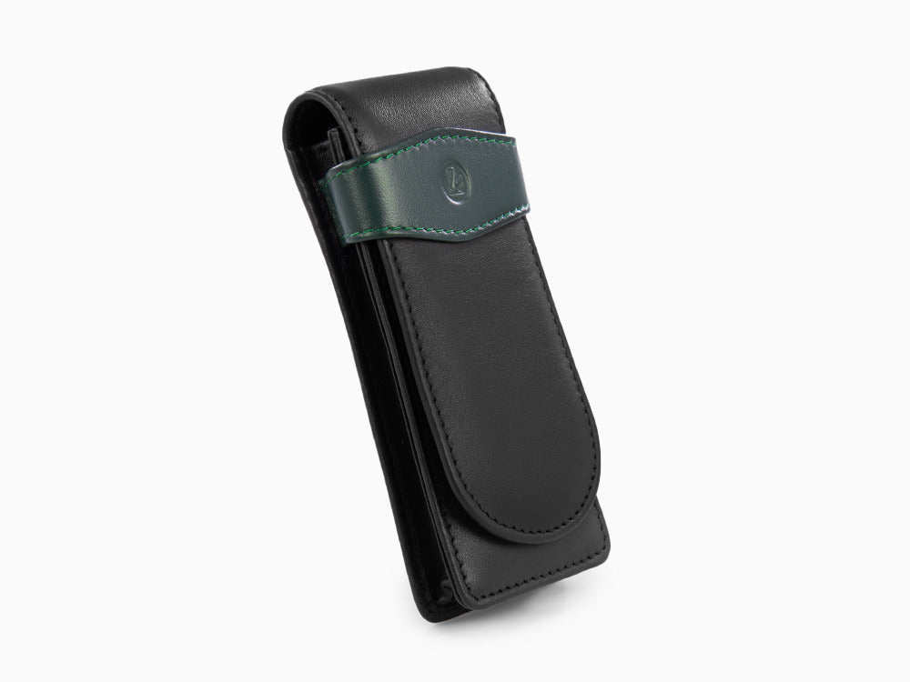 Estuche 3 Piezas de Pelikan, Piel, Negro-Verde, Blando, Pasador, 924092