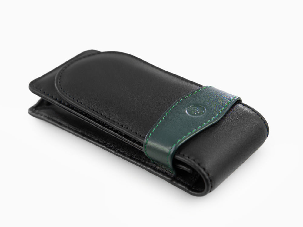 Estuche 3 Piezas de Pelikan, Piel, Negro-Verde, Blando, Pasador, 924092