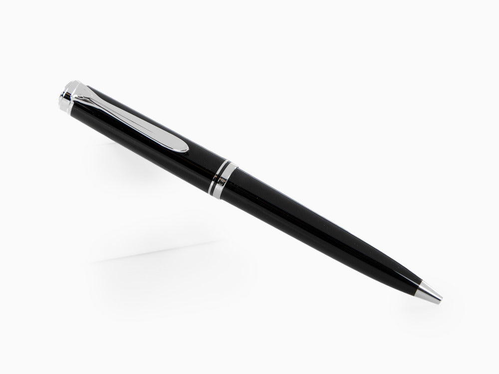 Bolígrafo Pelikan K805, Resina Negra, Adornos en plata, 926378