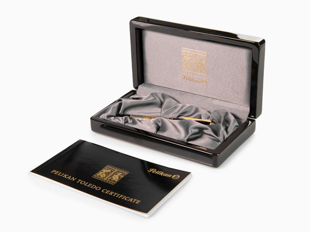 Pluma Estilográfica Pelikan Toledo M700, Plata y Oro, Ed. especial