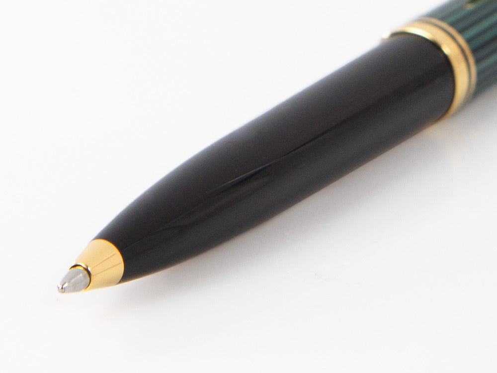 Bolígrafo Pelikan K600, Negro y verde, Adornos en oro, 980086