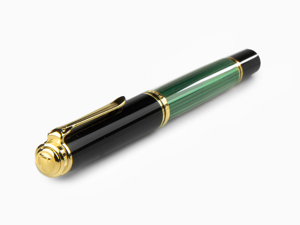 Pluma Estilográfica Pelikan Souverän M 800 -Negro/Verde, 995712