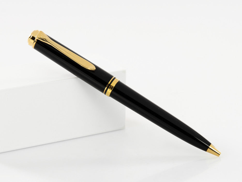 Bolígrafo Pelikan K800, Resina Negra, Adornos en oro, 996983