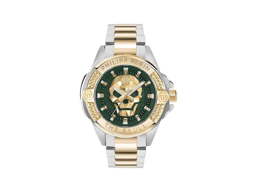 Reloj de Cuarzo Philipp Plein The Skull, Verde, 44 mm, PWAAA2825