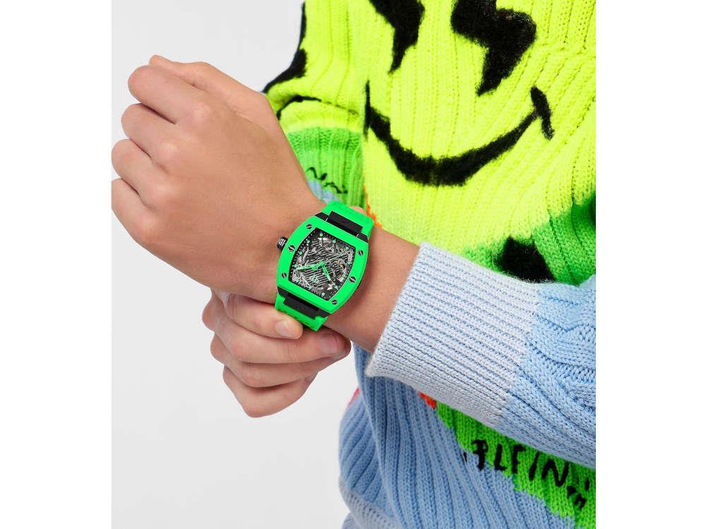 Reloj Automático Philipp Plein The Skeleton, PVD, Gris, 44 mm, PWBAA2324