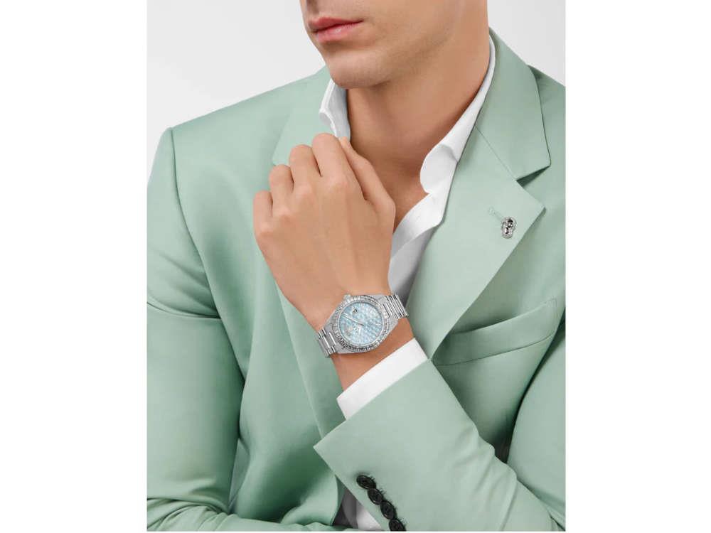 Reloj de Cuarzo Philipp Plein Date Superlative, Azul, 42 mm, PWPNA0524