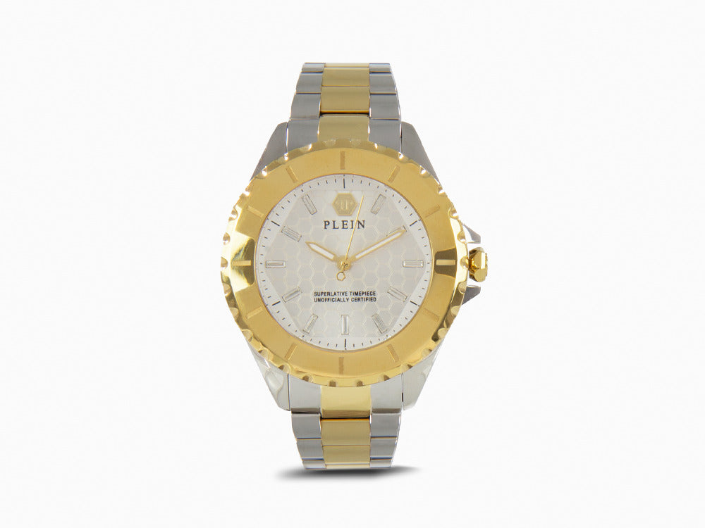 Reloj de Cuarzo Philipp Plein Heaven, PVD Oro, 38 mm, Cristal mineral, PWPOA0424