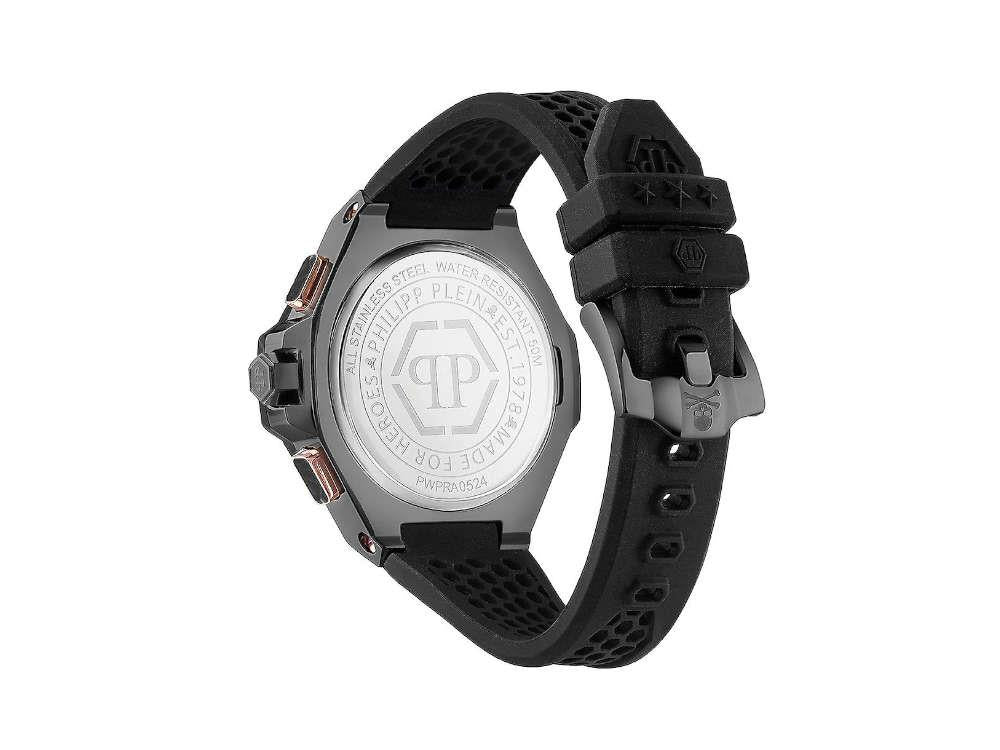 Reloj de Cuarzo Philipp Plein Chrono Royal, PVD, Negro, 46 mm, PWPRA0524