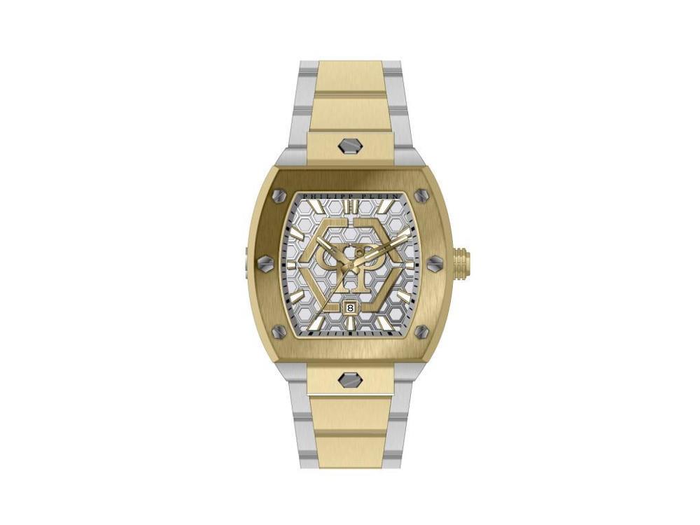 Reloj de Cuarzo Philipp Plein The Hexagon Phantom, Plata, 44 mm, PWPUA0925