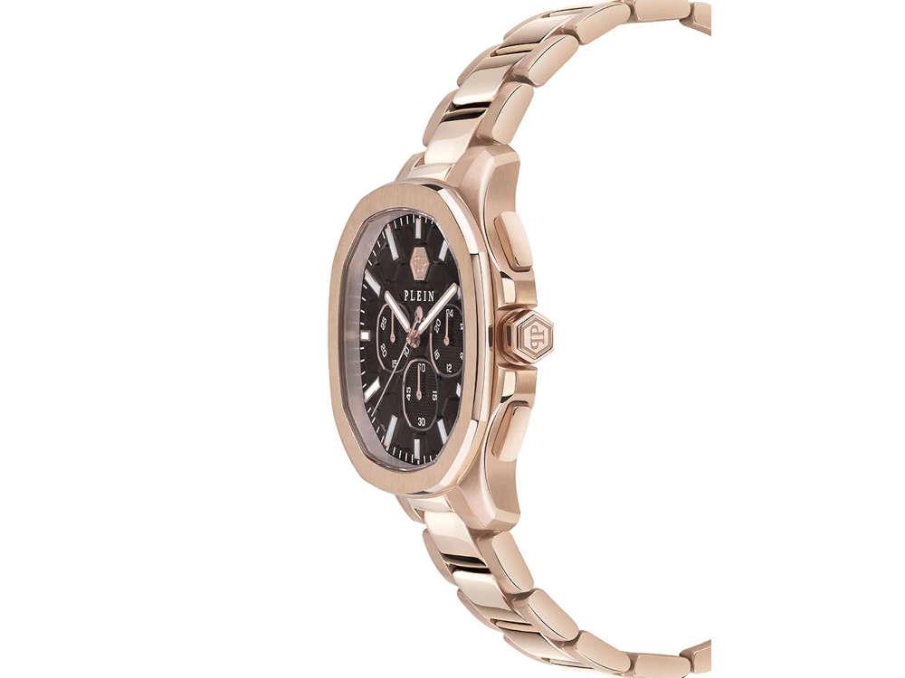 Reloj de Cuarzo Philipp Plein 44 mm, PVD Oro Rosa, Marrón, PWSAA0623