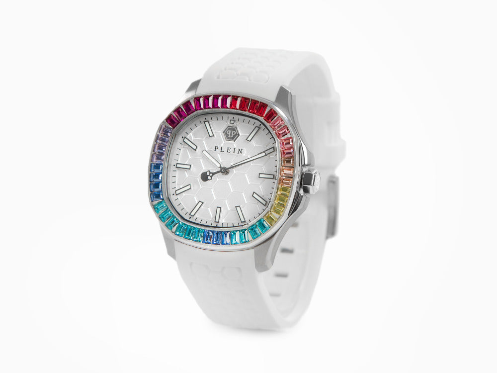 Reloj de Cuarzo Philipp Plein Lady, Blanco, 38 mm, Cristal mineral, PWTAA0223