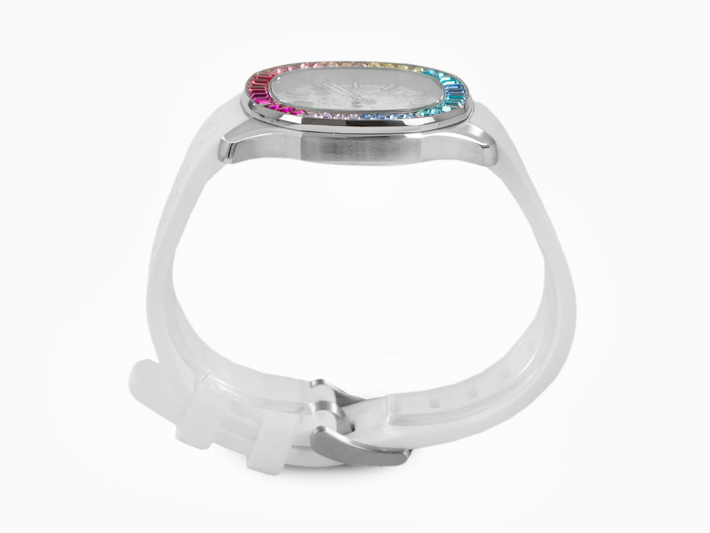 Reloj de Cuarzo Philipp Plein Lady, Blanco, 38 mm, Cristal mineral, PWTAA0223