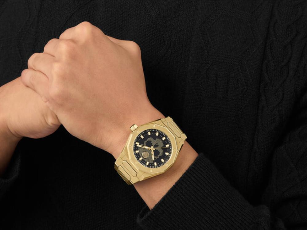 Reloj de Cuarzo Philipp Plein Plein Deluxe, Negro, 44 mm, PWWGA0326