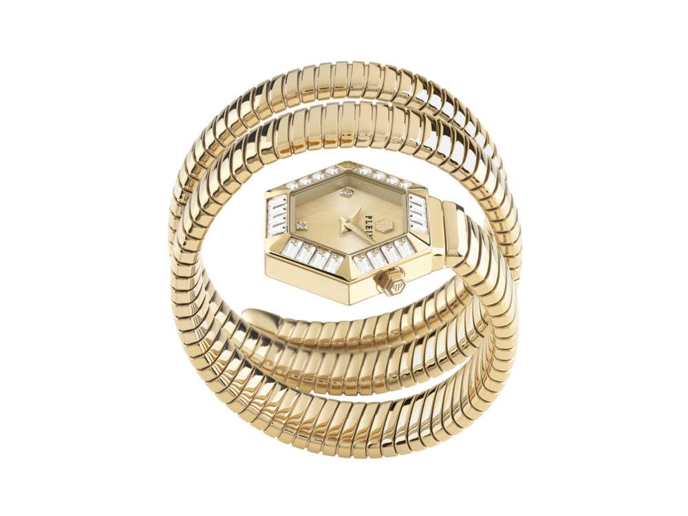 Reloj de Cuarzo Philipp Plein Snake Hexagon, Dorado, 28 mm, PWZAA1025