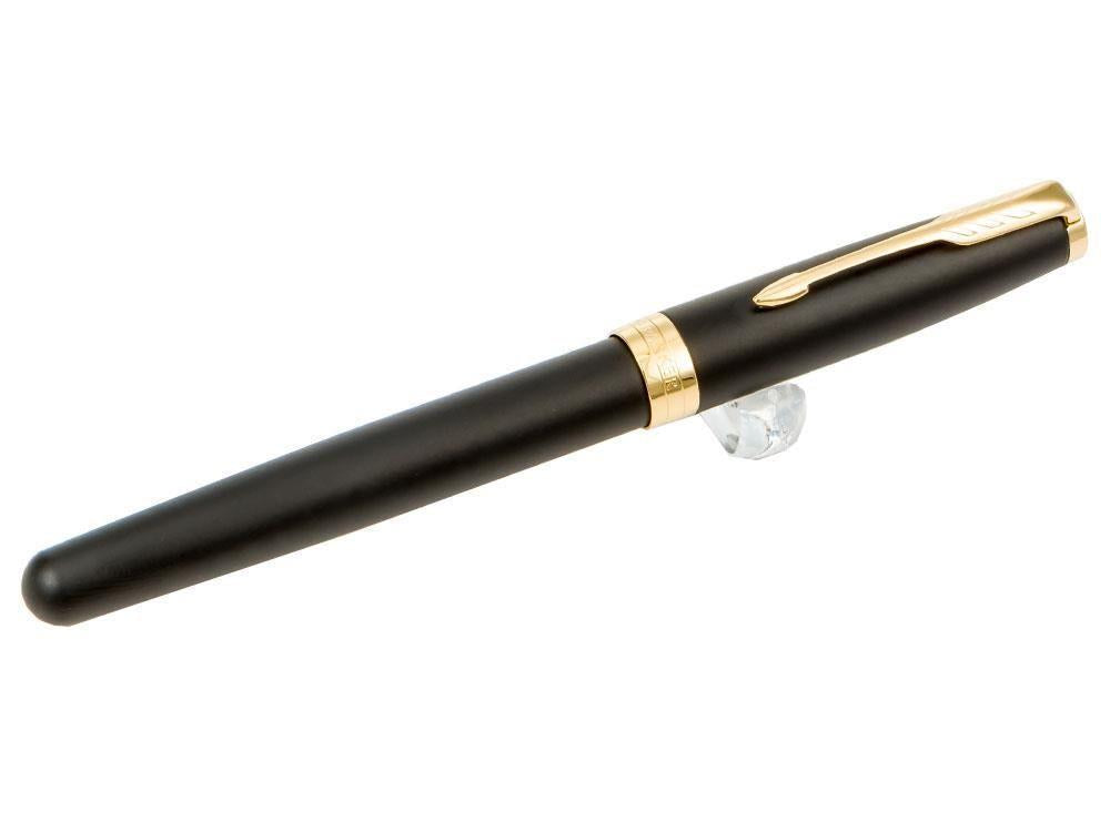 Pluma Estilográfica Parker Sonnet, Laca, Adornos en Oro, Negro, 1931517