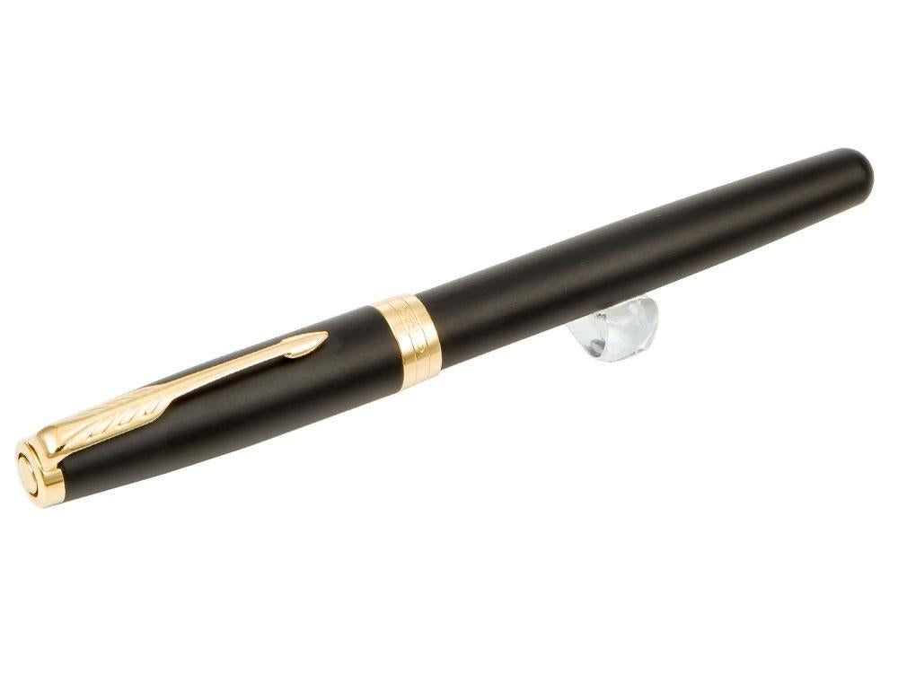Pluma Estilográfica Parker Sonnet, Laca, Adornos en Oro, Negro, 1931517