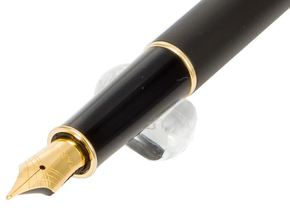 Pluma Estilográfica Parker Sonnet, Laca, Adornos en Oro, Negro, 1931517