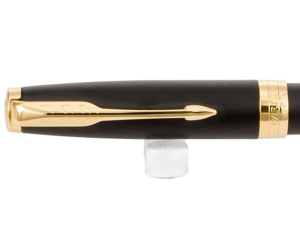 Pluma Estilográfica Parker Sonnet, Laca, Adornos en Oro, Negro, 1931517