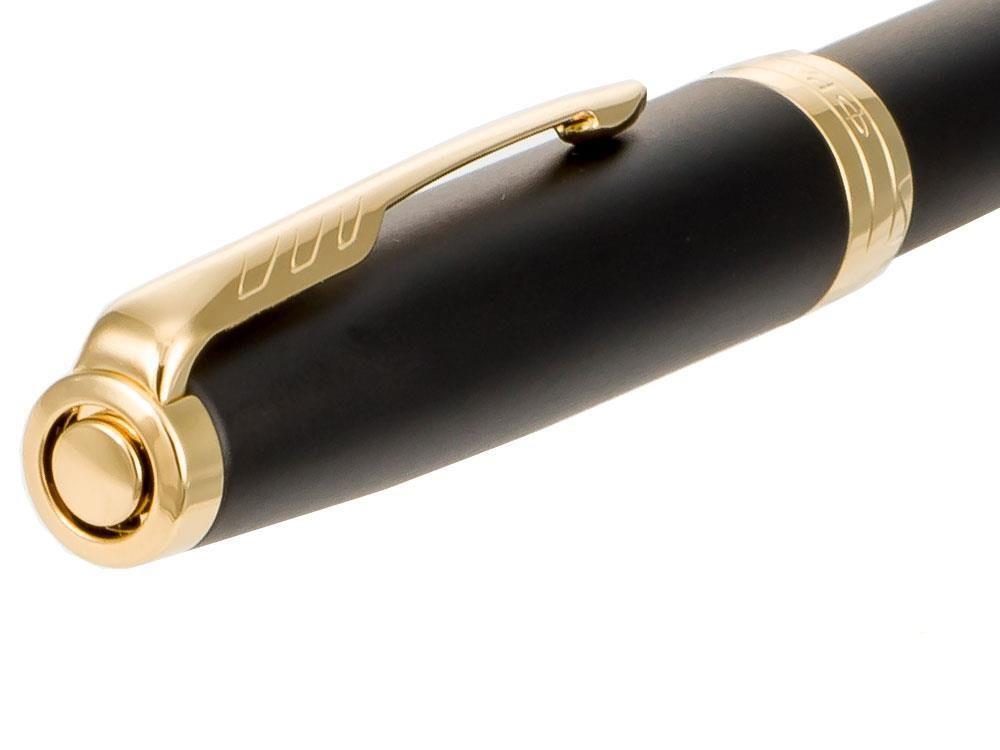 Pluma Estilográfica Parker Sonnet, Laca, Adornos en Oro, Negro, 1931517