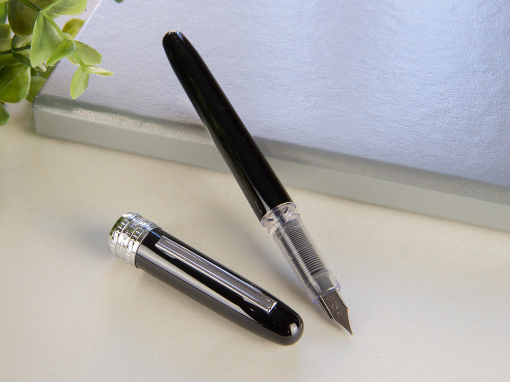 Estilográfica Platinum Plaisir, Aluminio anodizado, Negro, PGB-1000-1