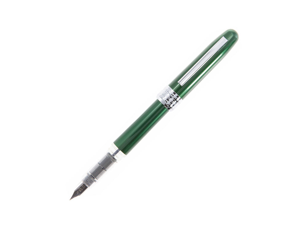 Pluma Estilográfica Platinum Plaisir, Aluminio, Verde, PGB-1000-41