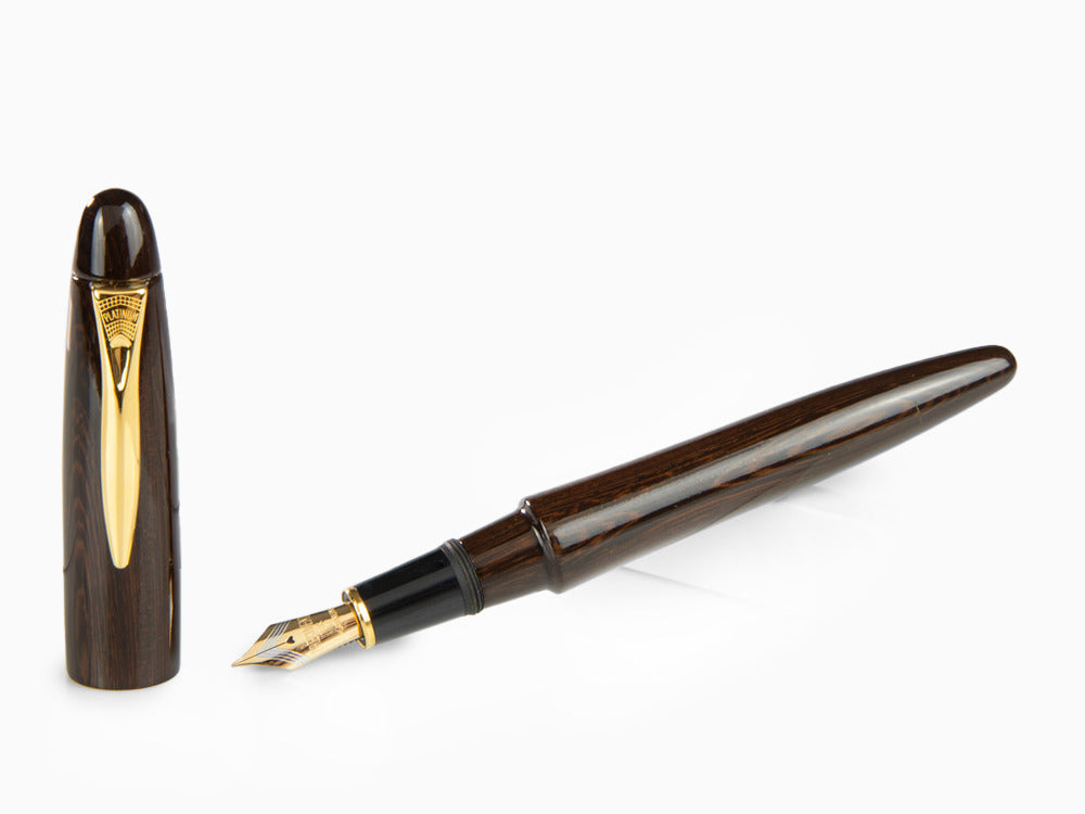 Pluma Estilográfica Platinum Izumo, Marrón, Madera Tagayasan