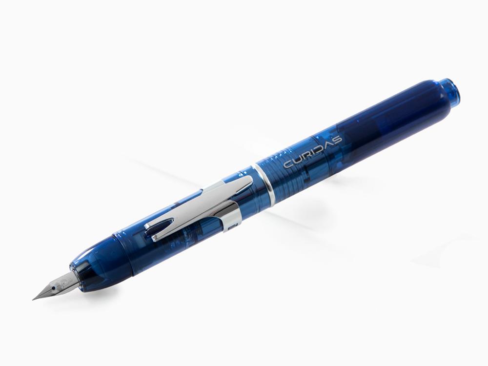 Pluma Estilográfica Platinum Curidas, Retráctil, Azul, PKN-7000-50