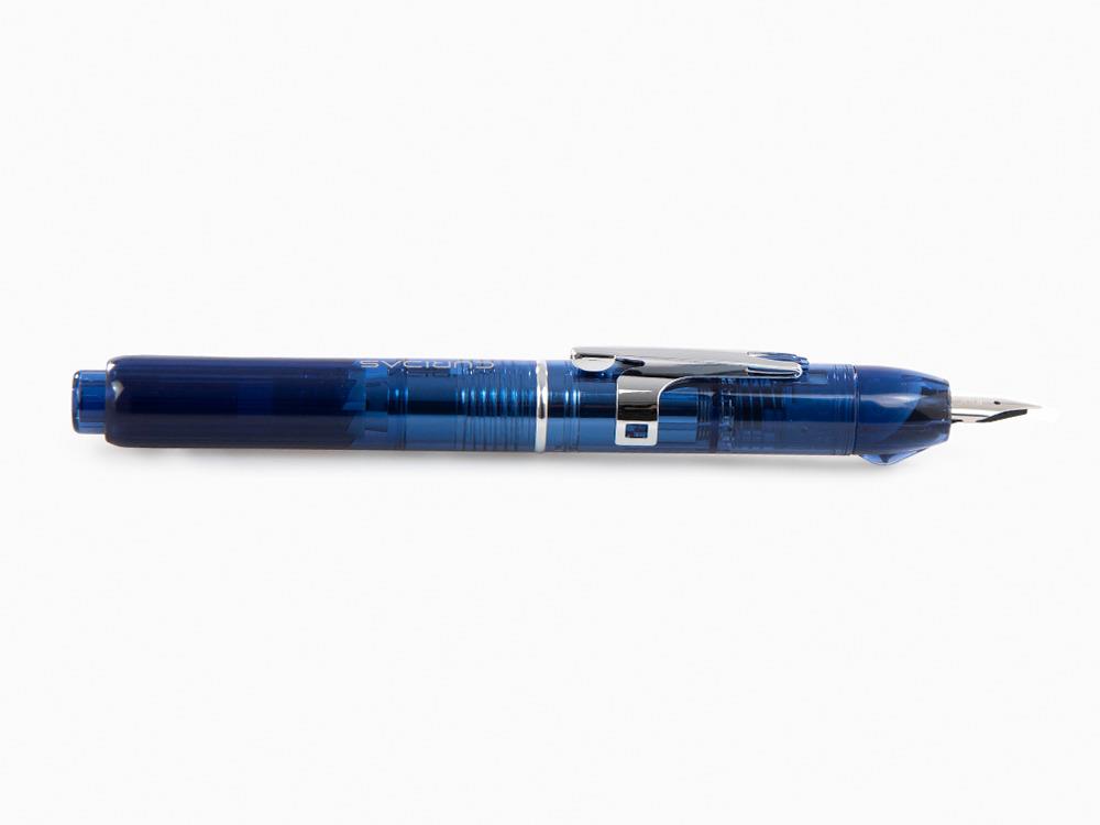 Pluma Estilográfica Platinum Curidas, Retráctil, Azul, PKN-7000-50