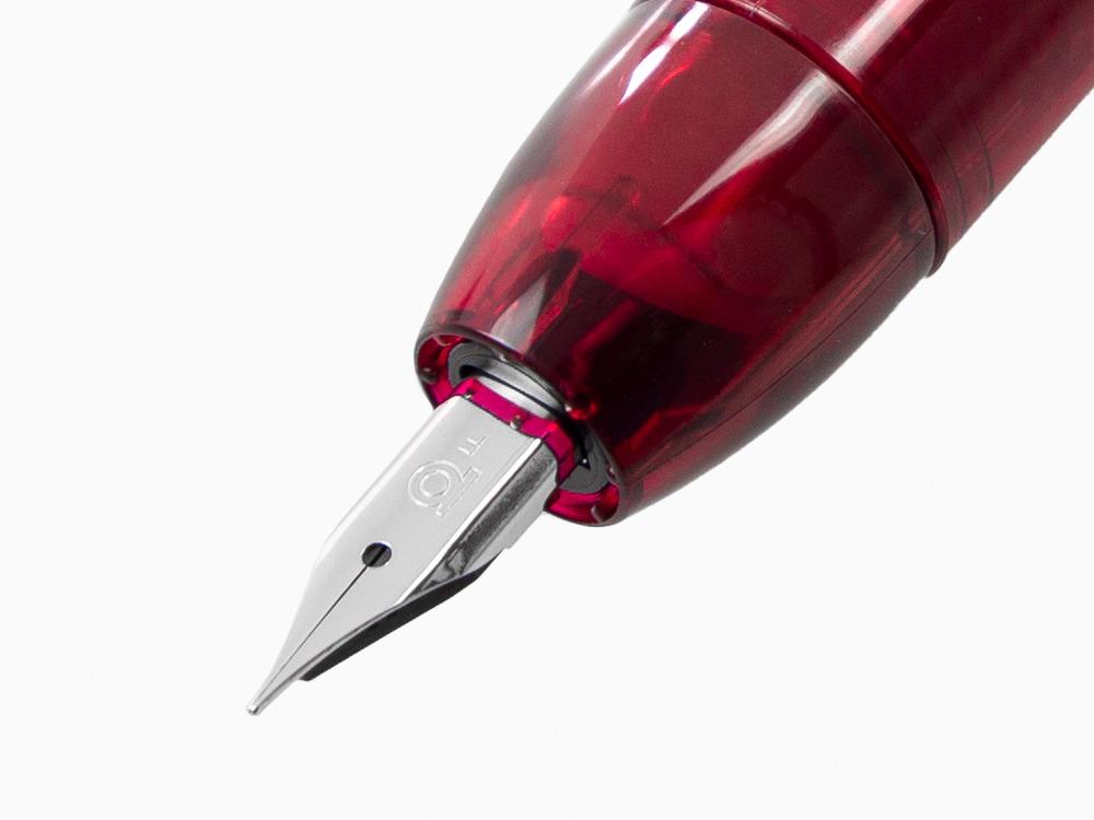Pluma Estilográfica Platinum Curidas, Retráctil, Rojo, PKN-7000-77