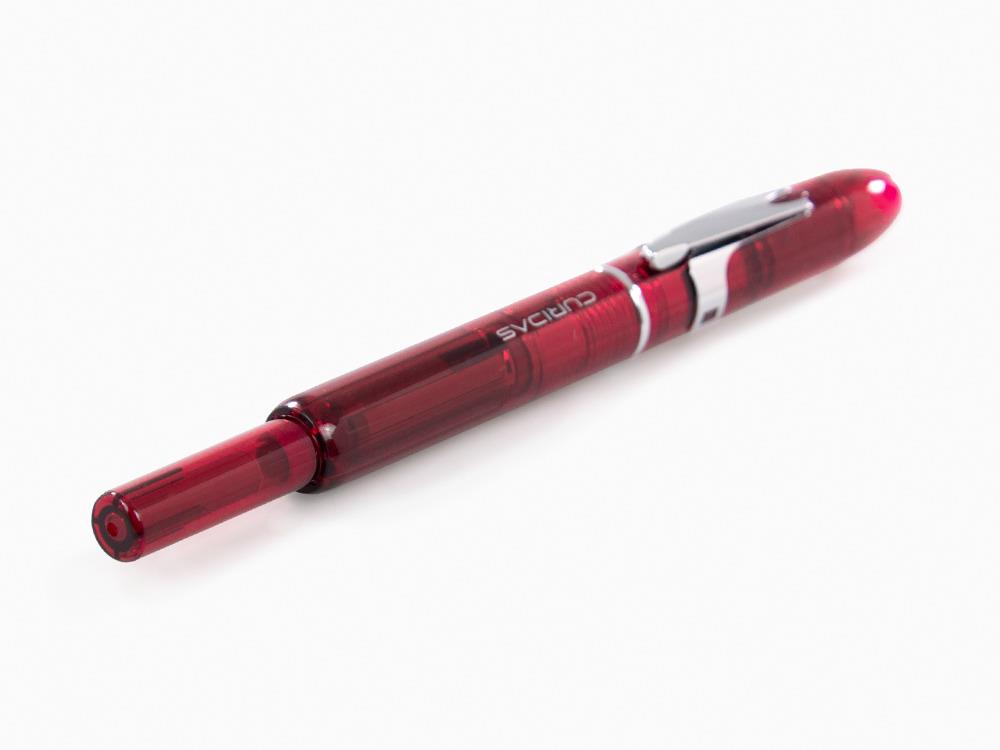 Pluma Estilográfica Platinum Curidas, Retráctil, Rojo, PKN-7000-77