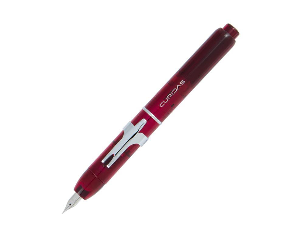 Pluma Estilográfica Platinum Curidas, Retráctil, Rojo, PKN-7000-77