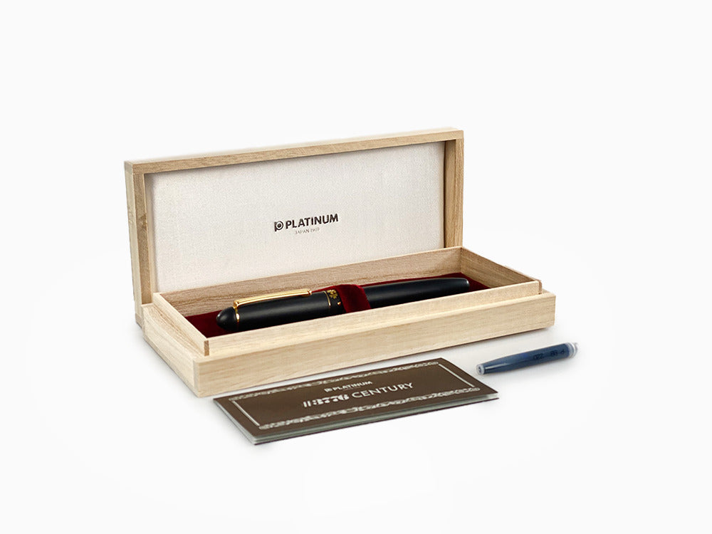 Pluma Estilográfica Platinum 3776 Pure Gold Zo-gan, PTB-30000Z-96