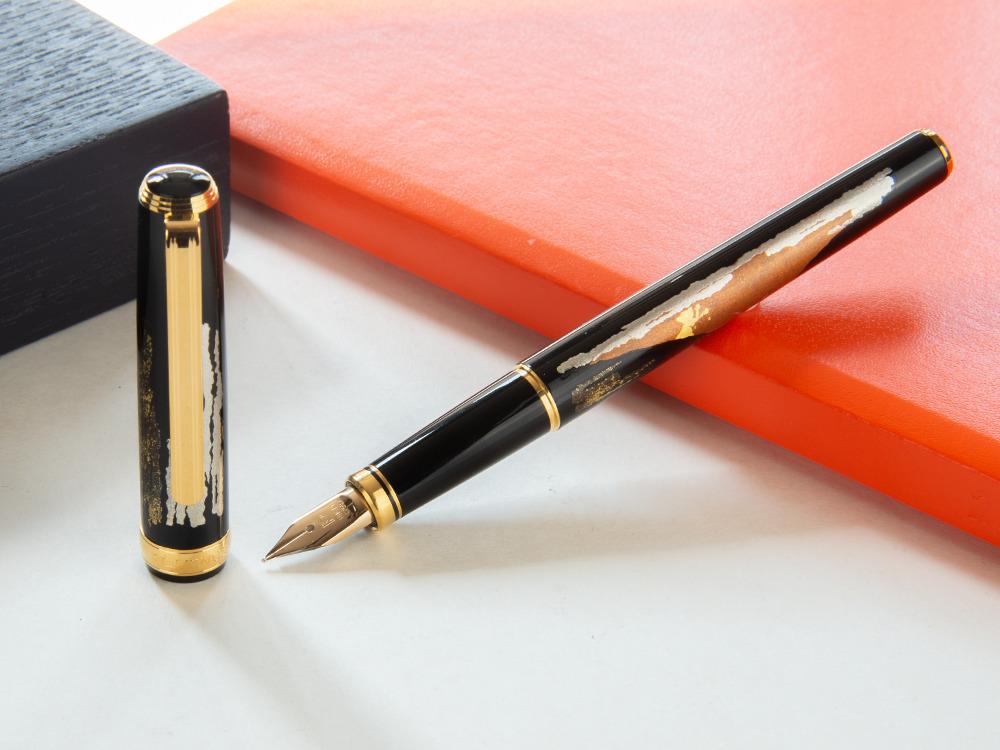 Pluma Estilográfica Platinum Kanazawa Maki-e Red Mt. Fuji