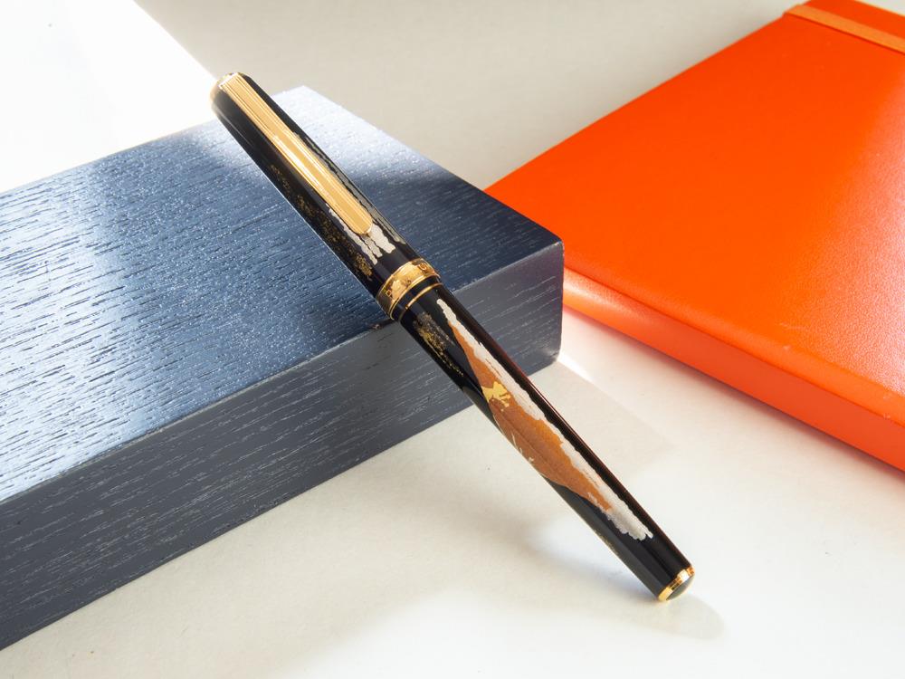 Pluma Estilográfica Platinum Kanazawa Maki-e Red Mt. Fuji