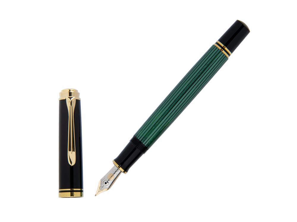 Pluma Estilográfica Pelikan Souverän M400- Negro/Verde, 994863