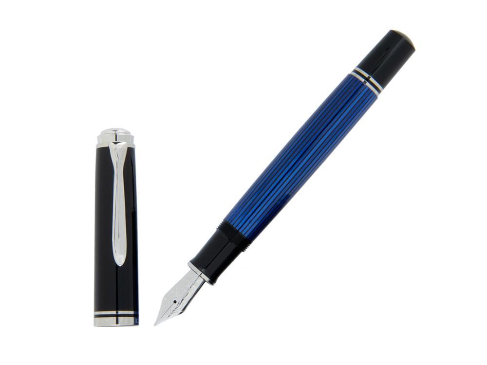 Pluma Estilográfica Pelikan Souverän M 805 - Negro/Azul, 933630