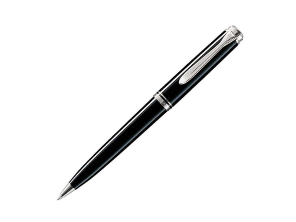 Bolígrafo Pelikan K805, Resina Negra, Adornos en plata, 926378