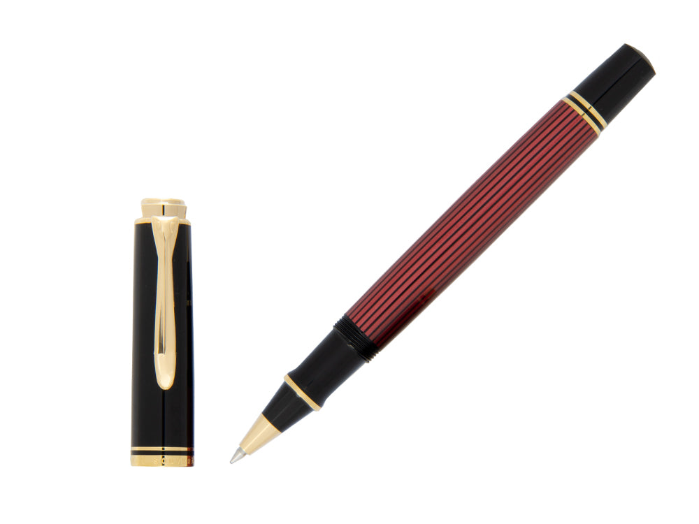 Bolígrafo Roller Pelikan Souverän R 400, Negro/Rojo, 905521